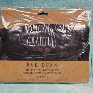 Rae Dunn 2 Pack of Masks in LOVE & GRATEFUL